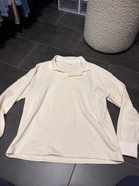 Parke Cream Long-Sleeve Polo